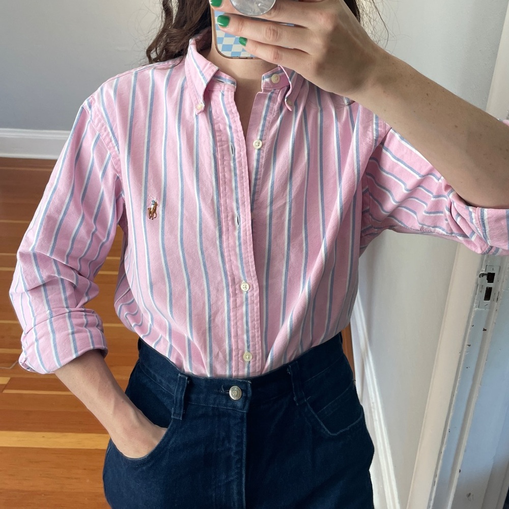 Vintage Ralph Lauren Striped Button Down